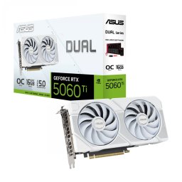 ASUS DUAL-RTX5060TI-O16G-WHITE Dual White OC GeForce RTX 5060 Ti 16GB GDDR7 DLSS4