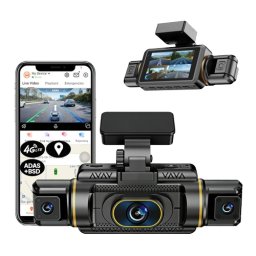 Camera Auto DVR iSEN M77, 4G LTE, 4 Camere 2K + 3 1080P, GPS, ADAS, BSD, WiFi, Ecran IPS Touch 3 , Monitorizare de la Distanta