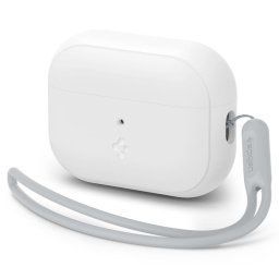 Accesoriu delefon silicon Fit Strap - husa Apple AirPods Pro 2 alba/gri