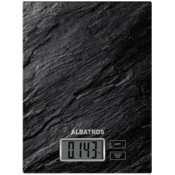 Cantar de bucatarie Precision, capacitate 5 kg, digital, ecran LCD, suprafata sticla, functie de tara, oprire automata, indicator supraincarcare, negru