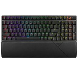 Tastatura gaming mecanica cu sau fara fir ROG Strix Scope II 96 NX Snow switch neagra