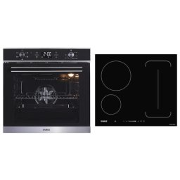 Cuptor Pachet incorporabil Cuptor incorporabil SC625GDX5, 75l, 5 functii, 2000 W + Plita incorporabila cu inductie PSI-64BG9, 4 zone de gatit, setari putere in 9 trepte