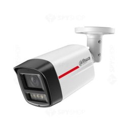 Cameră IP exterior, 4 MP, lentilă 2,8 mm, lumină albă 50 m, WizColor, PoE, microfon, IP67 - Dahua IPC-HFW2449TL-S-LED-0280B-PRO-S1