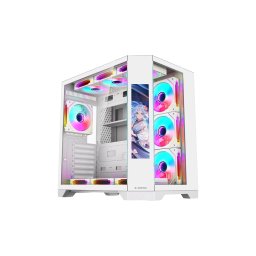 RAMPAGE Nova Digital alb + 7 buc RGB ventilator