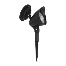 Lampă solară LED JOKER, 1,2 V, 100 mAh, 4000 K, 31,5 cm, IP44, neagră