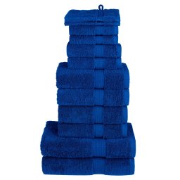 Set de prosoape premium SOLUND, 12 piese, albastru, 600 g/m² GartenMobel Dekor