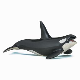 Figurina Papo Balena Ucigasa realista, pictata manual, 19 cm