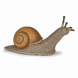 Figurina melc Papo pictata manual, jucarie educativa pentru copii
