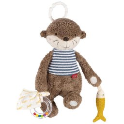 Centru de activitati pentru bebelusi Fehn Otter, vidra senzoriala 30 cm