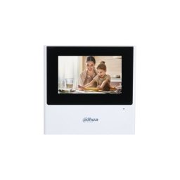 Videointerfon de interior IP Dahua cu ecran tactil 4.3 inch, Wi-Fi si PoE