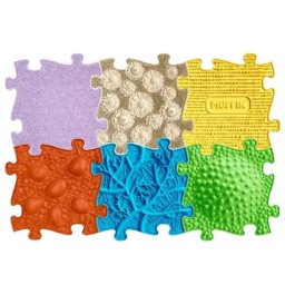 Muffik: Set bebe - Piese covoraș senzorial, set de 6