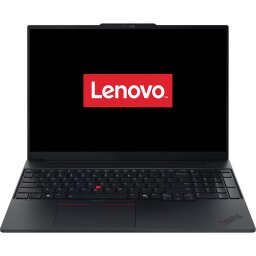 Laptop Lenovo 16inch ThinkPad E16 Gen 3 21SR00BLRI, WUXGA IPS, Procesor Intel® Core™ Ultra 5 225H, 16GB DDR5, 512GB SSD, Intel Integrated Graphics, Fara sistem de operare, Black