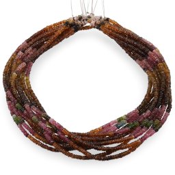 Sirag Turmalina multicolora A+ discuri fatetate 4mm, 41cm