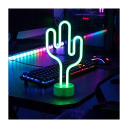Decorațiune de masă tip neon LED/2W/3xAA USB cactus