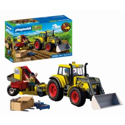Playmobil - jucarie de rol tractor cu masina de recoltat cartofi