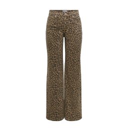 ONLY Pantaloni Onlmadison Hw Wide Animal 15355777 18-1018 TCX otter