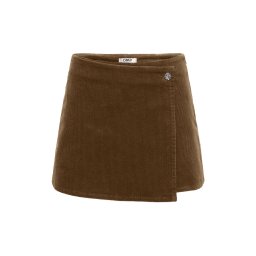 ONLY Fusta Onlzeva Hw Cord Wrap Skort 15376917 18-1027 TCX bison