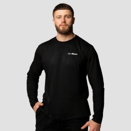 GymBeam Tricou cu mânecă lungă Basic Black XL
