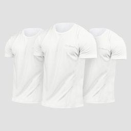 GymBeam Tricouri TRN 3Pack White S - 3pack