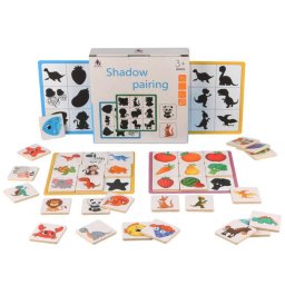 Jocul Umbrelor Puzzle de asociere educativ - Shadow Pairing, din lemn