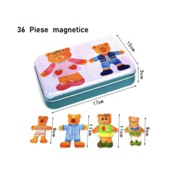 Puzzle Magnetic cu 36 de Ursuleti Invatarea Emotiilor prin Joaca