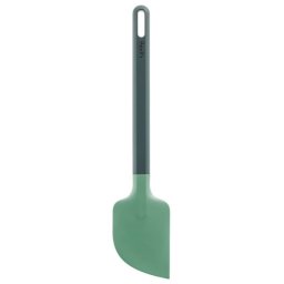 Spatula Lekue 1010186, 28,5 cm, Rezistenta la zgarieturi, 4/220 °C, Margine flexibila, verde