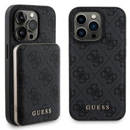 Baterie externa Zestaw Guess GUBPM5P13X4GEMGK iPhone13 Pro Max 6.7" hardcase + Powerbank 5000mAh MagSafe czarny/black 4G Metal Logo