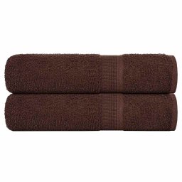 Prosoape de baie 2 buc maro 100x150 cm 360 g/m² 100% bumbac GartenMobel Dekor