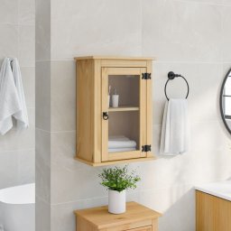 Dulap baie de perete „Corona”, 45x27x64,5 cm, lemn masiv de pin GartenMobel Dekor