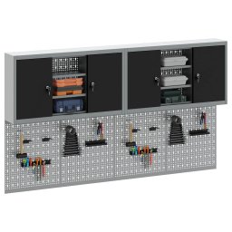 Set dulap de unelte 6 pcs Negru Otel vopsit electrostatic GartenMobel Dekor