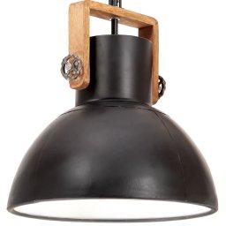 Lampa suspendata industriala, negru, 40 cm, 25 W, rotund, E27 GartenMobel Dekor