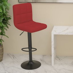 Scaun de bar, rosu vin, material textil GartenMobel Dekor