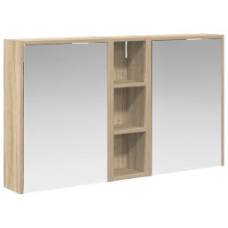 Set dulap baie pentru 3 pcs 106 x 16 x 62,5 cm Lemn compozit GartenMobel Dekor