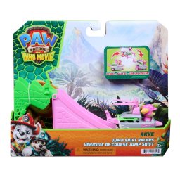 Patrula Catelusilor: Filmul cu Dinozauri – Set vehicul cu rampa si figurina Skye