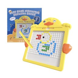 Tabla magnetica cu pix si 20 sabloane, 52 butoni colorati, Ratusca