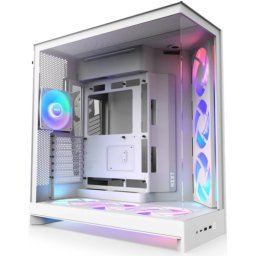 Carcasa PC NZXT H9 Flow RGB Plus, White