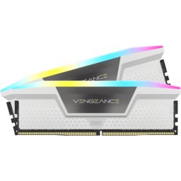 Kit Memorie CORSAIR Vengeance RGB White Intel XMP 3.0/AMD EXPO 16GB, DDR5-5200 MHz, CL40