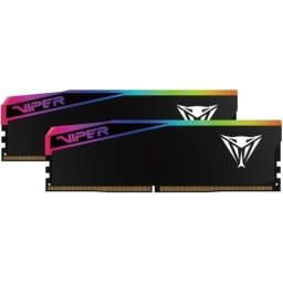 Kit Memorie Patriot Viper Elite 5 RGB Ultra Black Intel XMP 3.0 / AMD EXPO 32GB VEUR532G6432K, DDR5-6400 MHz, CL 32, Dual Channel