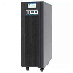 UPS online trifazat TED Electric, 15kVA/15kW, 3:3, dubla conversie, sinus pur, transfer 0ms, 40-80 acumulatori, LCD, A0115675
