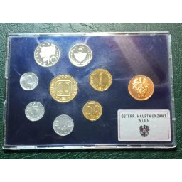 Austria 1983 - set complet Proof, cu jeton aniversar