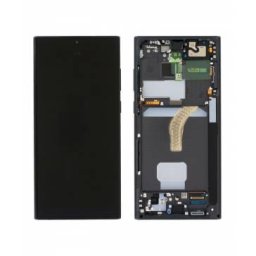 Display cu touchscreen si rama Samsung Galaxy S22 Ultra S908 Negru OLED
