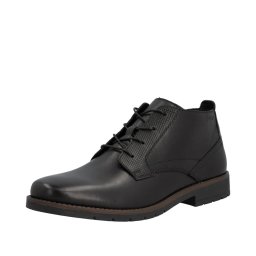 Ghete scurte barbati din piele naturala, Rieker 13902-00, negru