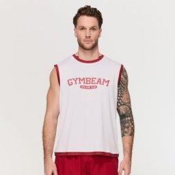 GymBeam Maiou pentru bărbați Varsity White S