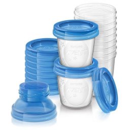 Set 10 recipiente lapte matern Philips AVENT, 180 ml