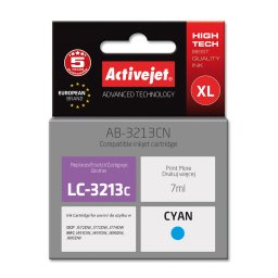 Activejet AB-3213CN printer ink for Brother, Brother LC3213C replacement; Supreme; 7 ml; cyan