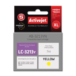 Activejet AB-3213YN printer ink for Brother, Brother LC3213Y replacement; Supreme; 7 ml; yellow