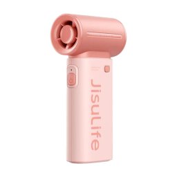 Mini Ventilatoare life9, autonomie 2-12h, baterie 3600mah, 5 viteze, incarcare rapida, roz
