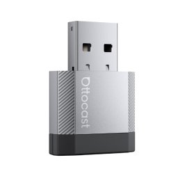 Adaptor Ottocast Mini Nova Wireless CarPlay si Android Auto, Plug and Play 2-in-1, Gri