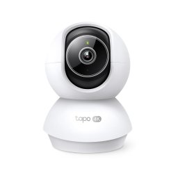 Camera de supraveghere CAMERA IP TP-LINK, wireless, pan/tilt, lentila fixa, pt. interior, dist. IR 12 m, unghi 360 (orizontal) + 114 (vertical), 4K 8MP, detectie AI, carcasa plastic, slot SD card "Tapo C250" (timbru verde 0.8 lei)