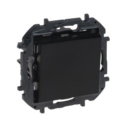 Legrand - Întrerupător simplu fără ramă nr. 1/0 NILOE STEP negru